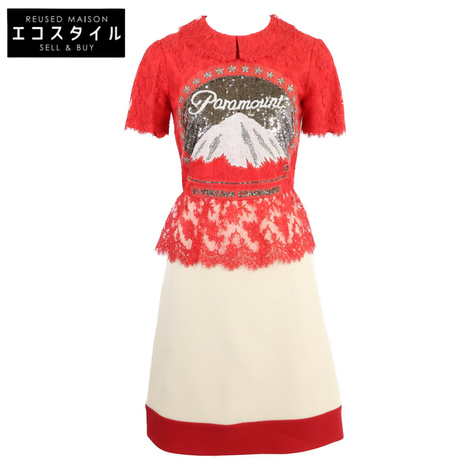 楽天市場】【美品】グッチ 総柄刺繍 カフタンドレス 金ボタン