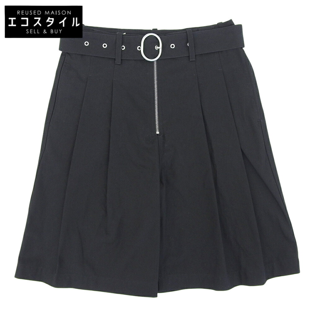 JIL SANDER+ ジルサンダープラス 未当てはめる 三尺帯 さる股引き ボトムス メンズ 綿織物 黒いこと 44 J47KA0208 ボトムス   44 黒いこと メンズ 【中古】