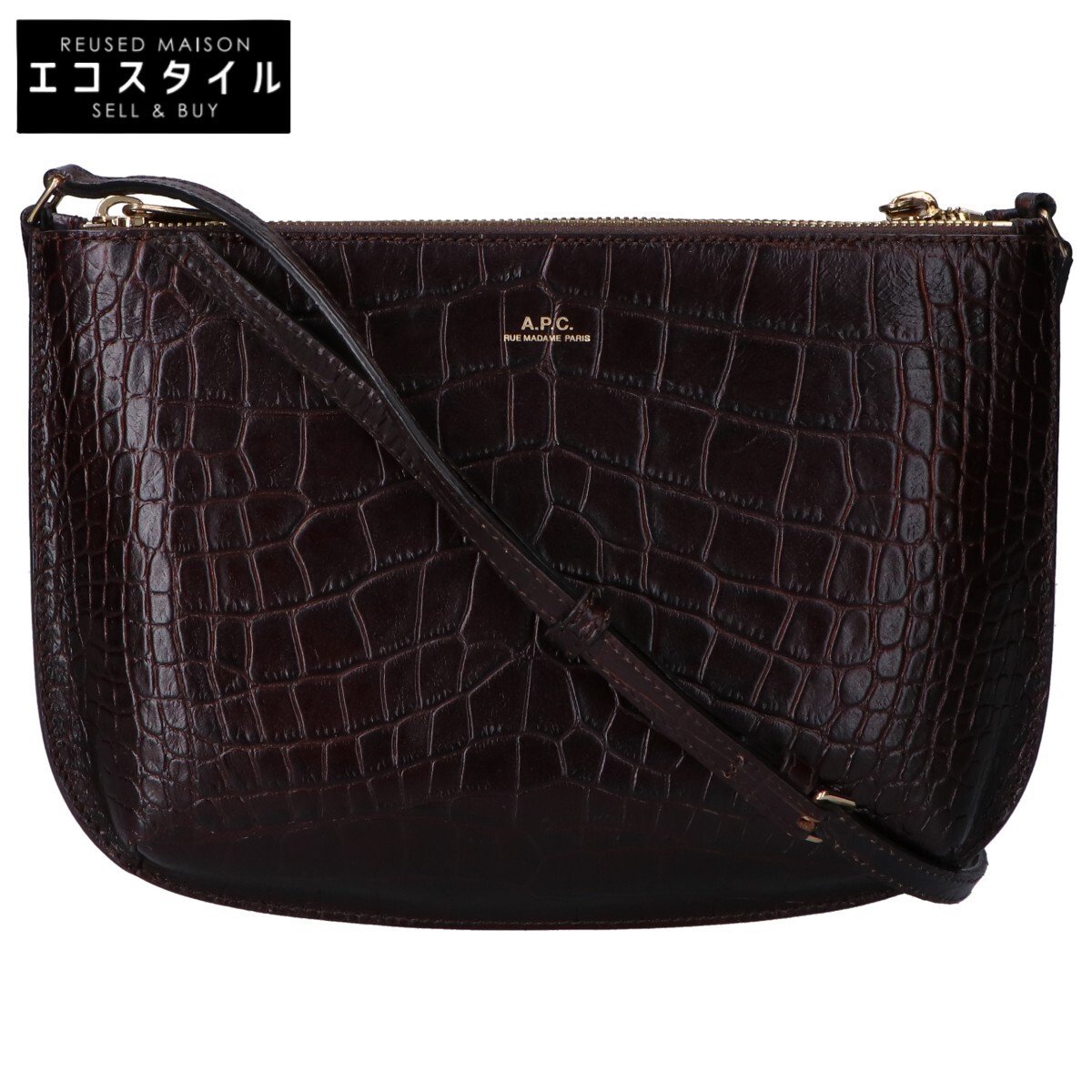 楽天市場】APC アーペーセー ハーフムーン レザー ショルダー