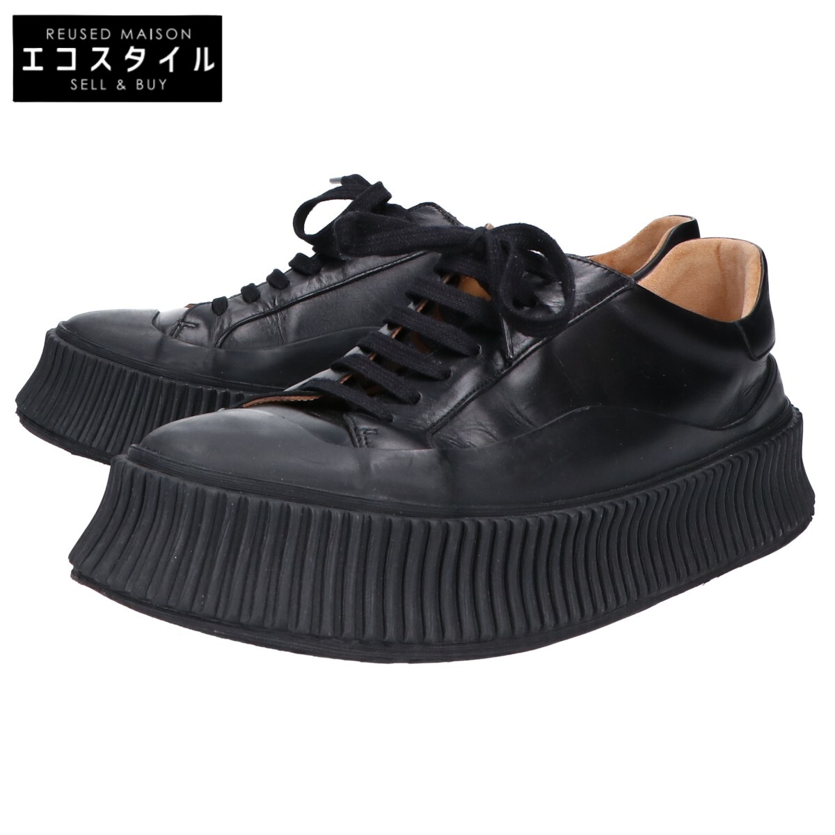 JIL SANDER ジルサンダー オールレザー シューズ スリッポン 24.5 JIL SANDER ジルサンダー オールレザー シューズ スリッポン 24.5