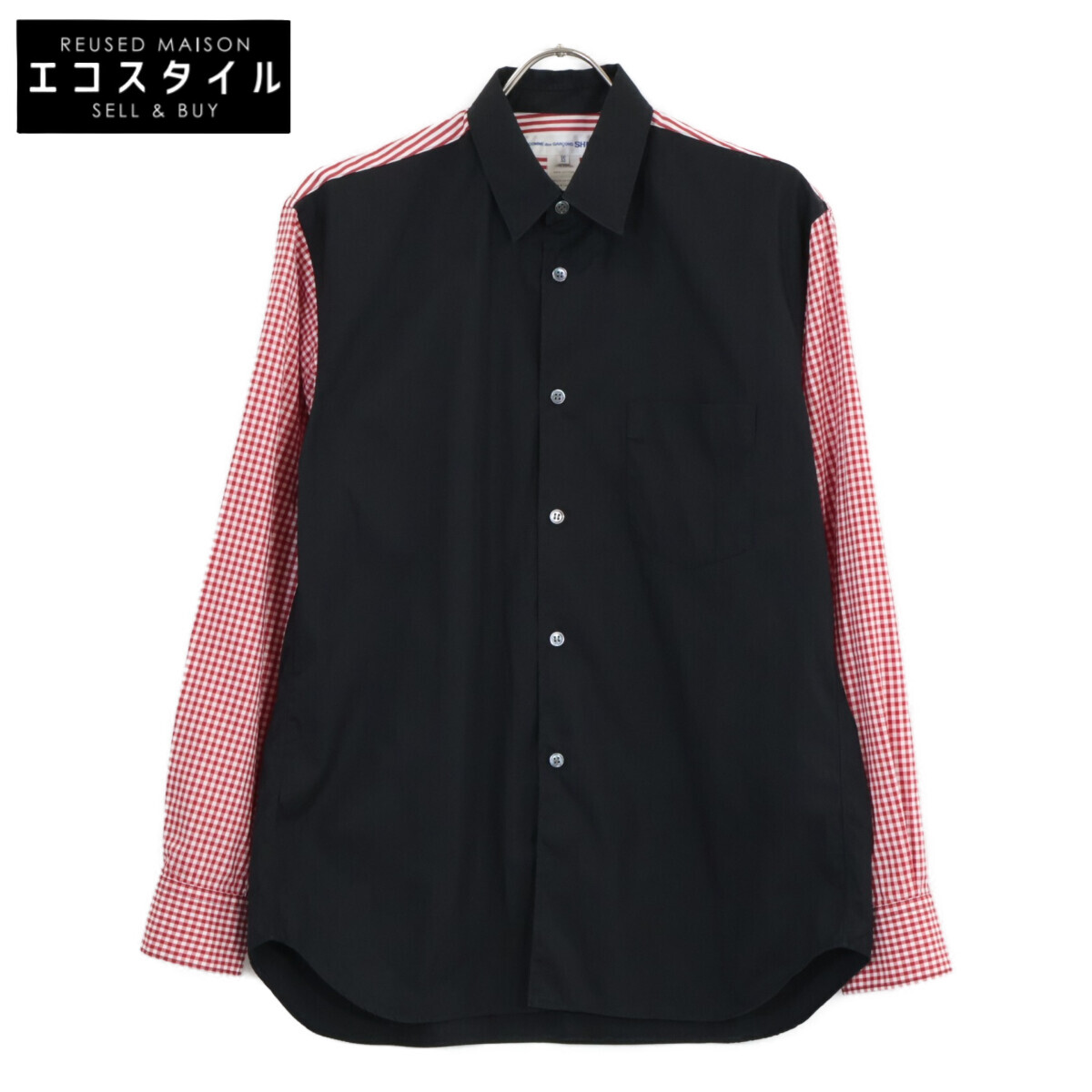 COMME des GARCONS SHIRT◆長袖シャツ/M/コットン/マルチカラー/チェック/W21026 未使用 COMME des GARÇONS SHIRT M 黒 長袖シャツ