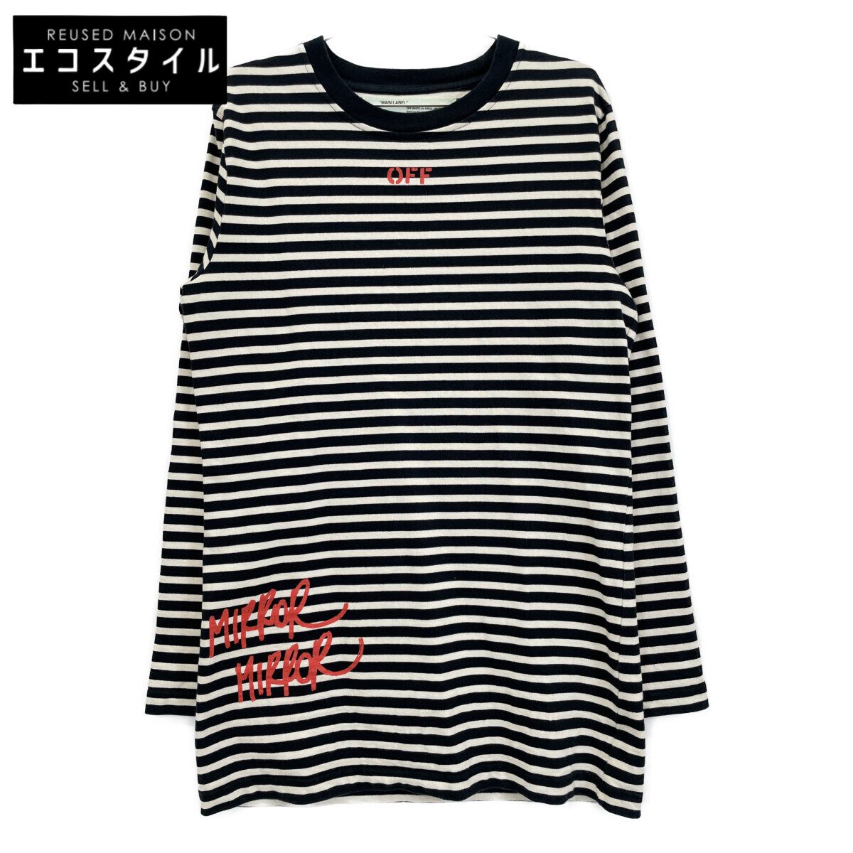 OFF-WHITE オフホワイト　ロンt ベルニーニ　美品　ブラック　XS OFF-WHITE オフホワイト ロンt ベルニーニ 美品 ブラック XS OFF-WHITE