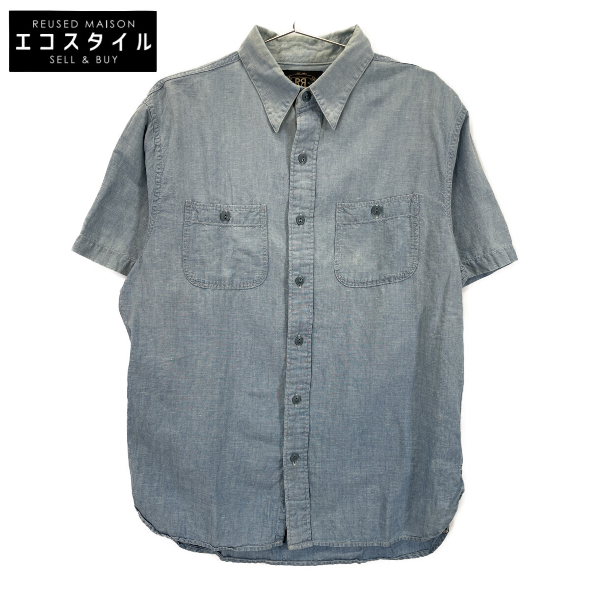 RRL ダブルアールエル ともし火青み 二分の一捩り プルオーバー トップス   M ともし火青み メンズ 【中古】