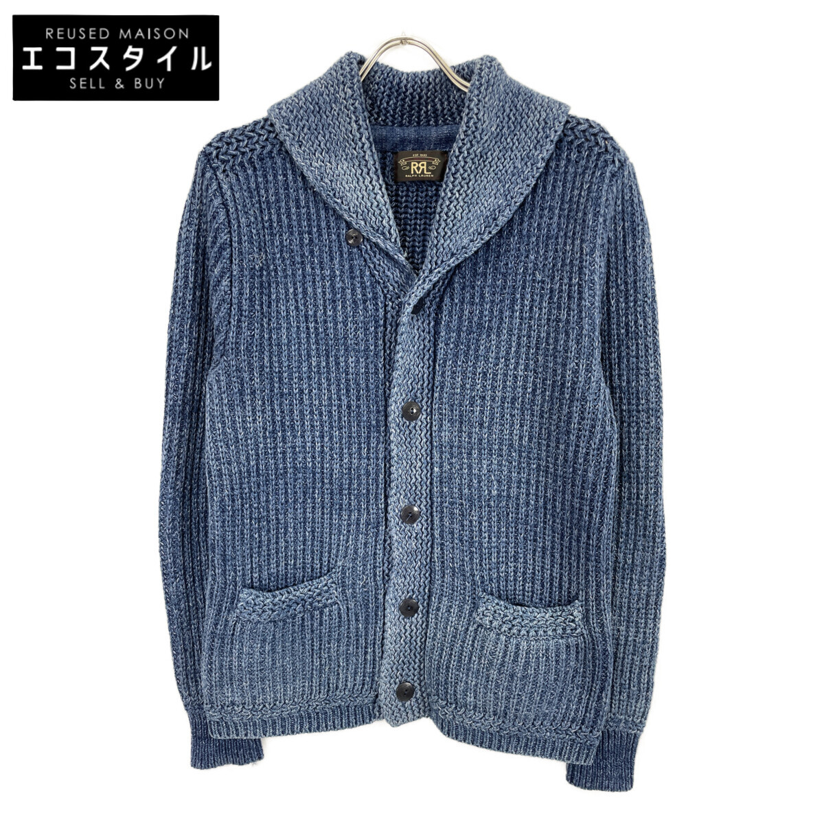 ダブルアールエル RRL ショールカラーニット 美品 RRL ダブルアールエル ショールカラーニットセーター S 楽天市場