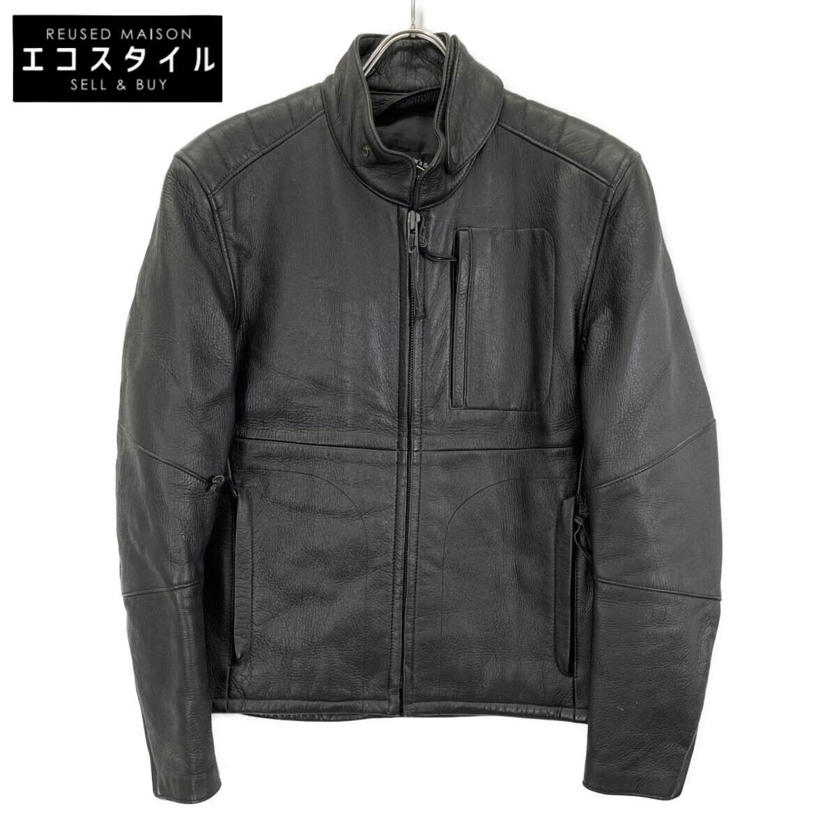 KUSHITANI レザーライディングジャケット Lサイズ ブラック 新品級 KUSHITANI レザーライディングジャケット Lサイズ ブラック 新品