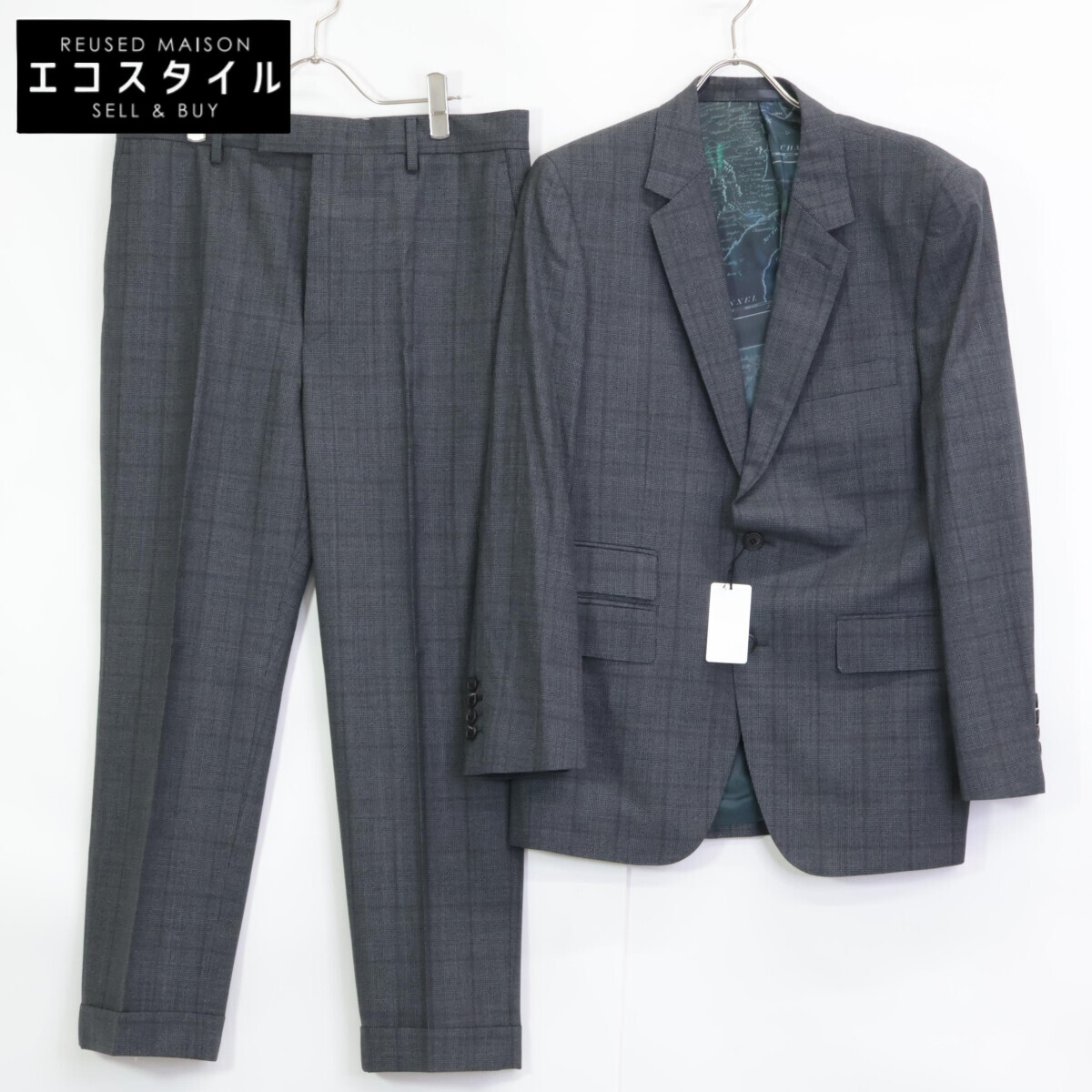 新品 ポールスミス メインライン ペイズリー刺繍 ウール スラックスパンツ L PaulSmith ポールスミス 263109 PAISLEY EMBROIDERED ウール