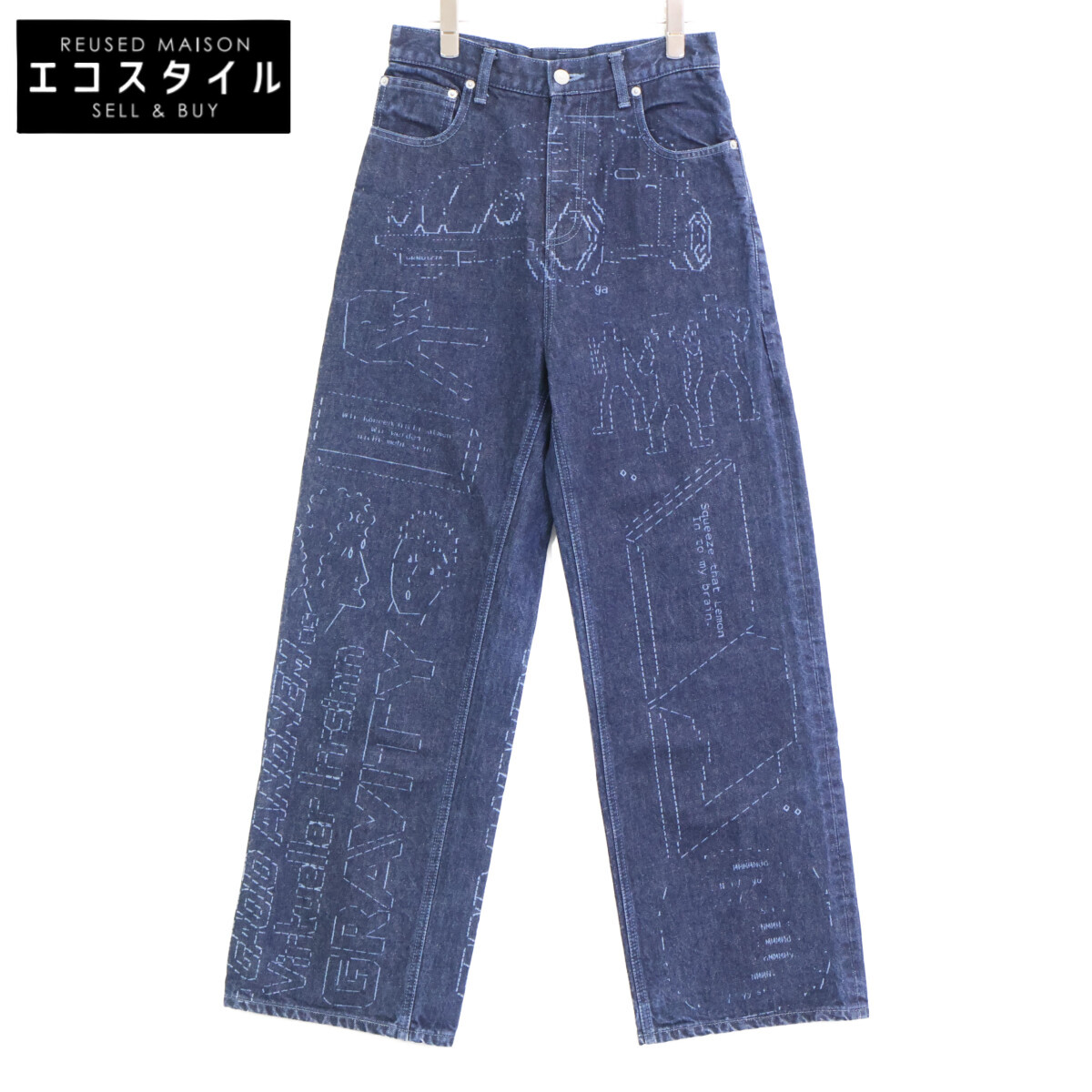 楽天市場】【中古】GADID ANONIEMREGO デニムパンツ インディゴ サイズ