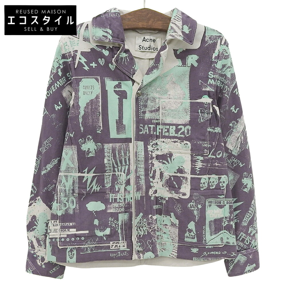 ACNE STUDIOS アクネ ストゥディオズ 総柄 上衣 メンズ マルチ色つや 44 FN-MN-OUTW000163 上衣   44 マルチ色つや メンズ 【中古】