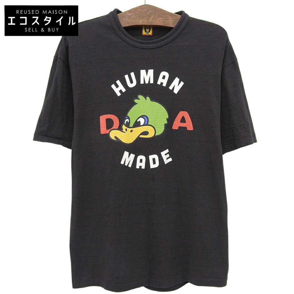HUMAN MADE ヒューマンお手伝いさん GRAPHIC DUCK TEE プルオーバー トップス メンズ 濃灰色薄墨色 XL トップス   XL 濃灰色薄墨色 メンズ 【中古】