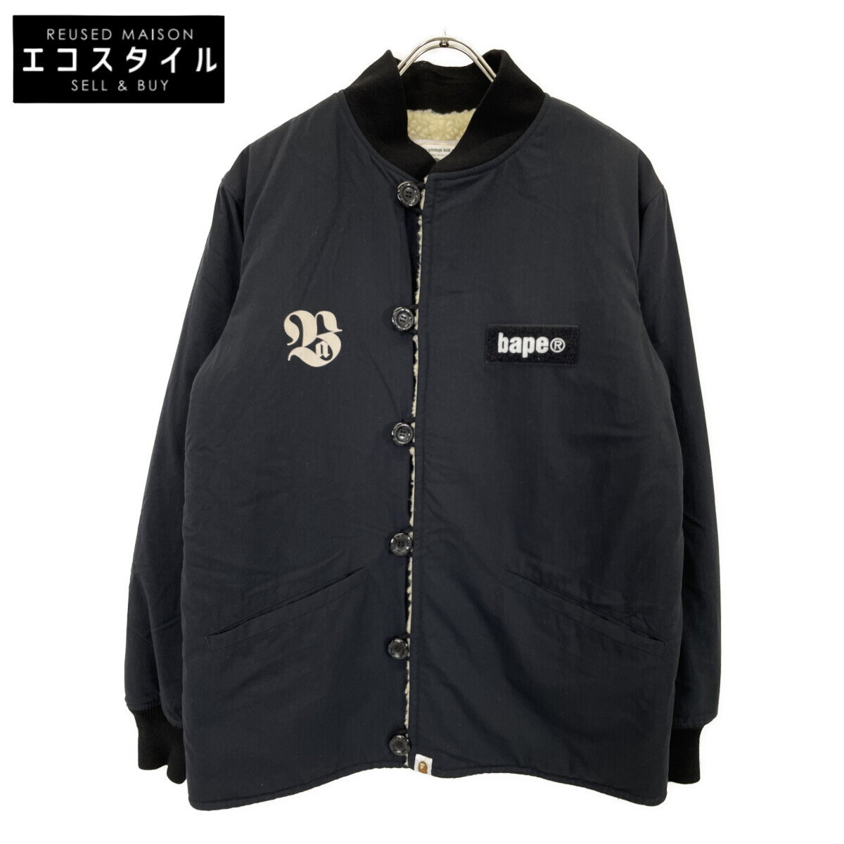 【即完売品】A Bathing Ape ナイロンジャケット XL A BATHING APE ナイロンジャケット XL ブラック - メルカリ