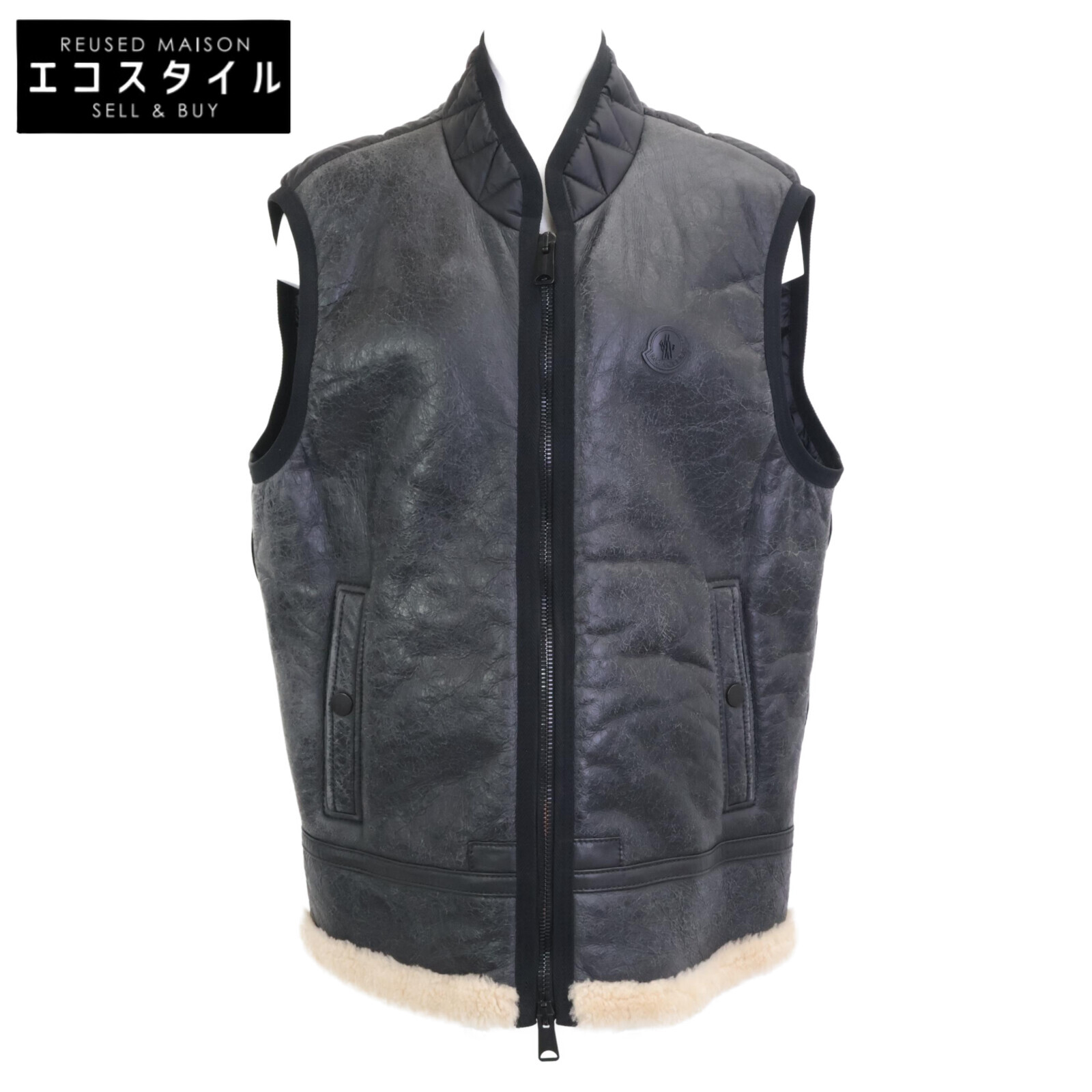 楽天市場】MONCLER モンクレール RAY GILET レイジレ 胸元ロゴワッペン