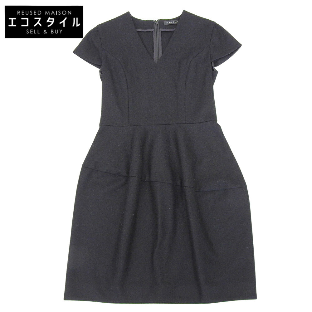 楽天市場】YOKO CHAN Vネックバルーンドレス ウール YCD-417-350