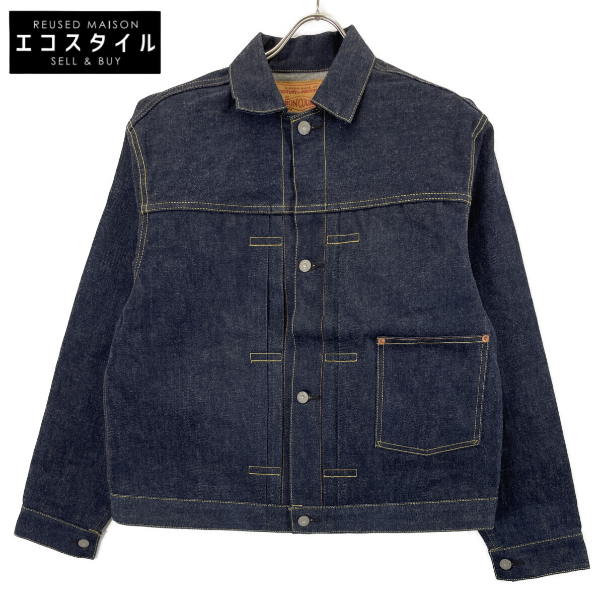 BONCOURA 3rd タイプ デニムジャケット 36 3rd G Jean (3rd Denim Jacket) – BONCOURA Official Online Store