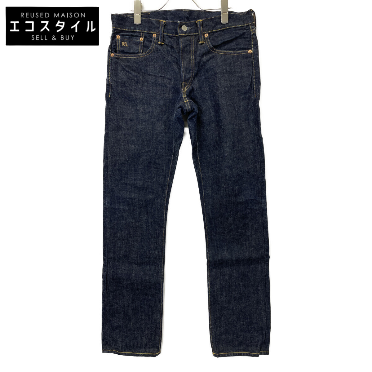 ダブルアールエル RRL ハンチング インディゴデニム セルビッチ 耳付き ダブルアールエル RRL ハンチング インディゴデニム セルビッチ 耳付き