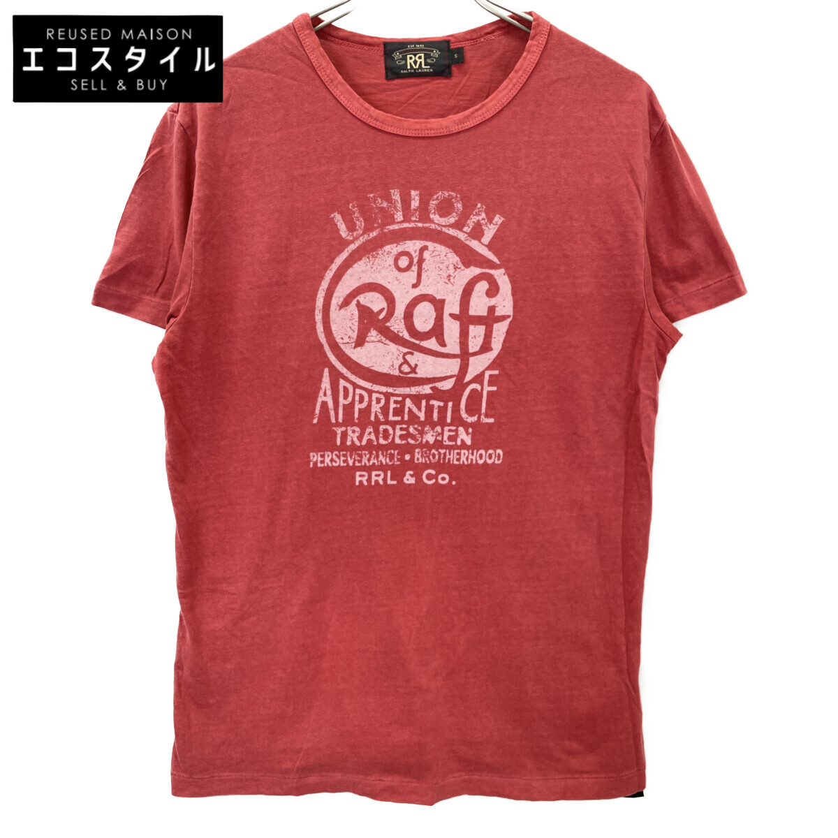 RRL ダブルアールエル 赤いこと ヴィンテージ半袖プルオーバー トップス   S 赤いこと メンズ 【中古】