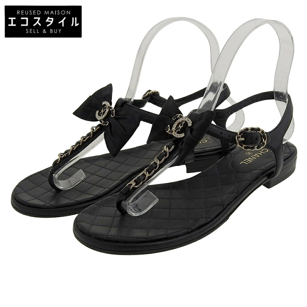 楽天市場】【10%OFF】 シャネル サンダル 37Cサイズ 約24cm マトラッセ