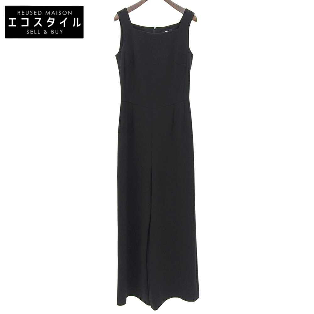 Theory 行動論理 美品 トリアセテート×ポリエステル オールインワン レディース 黒いこと 0 23SS 衣装   0 黒いこと レディース 【中古】