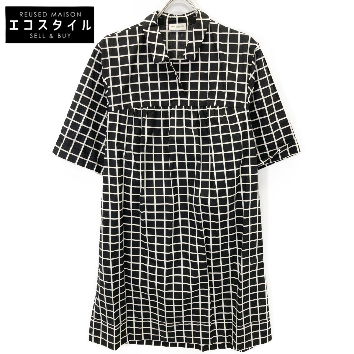 DRIES VAN NOTEN ドリスヴァンノッテン 黒いこと×白いこと 照合のしるし衣裳 衣裳   38 黒いこと 白いこと 照合のしるし レディース 【中古】