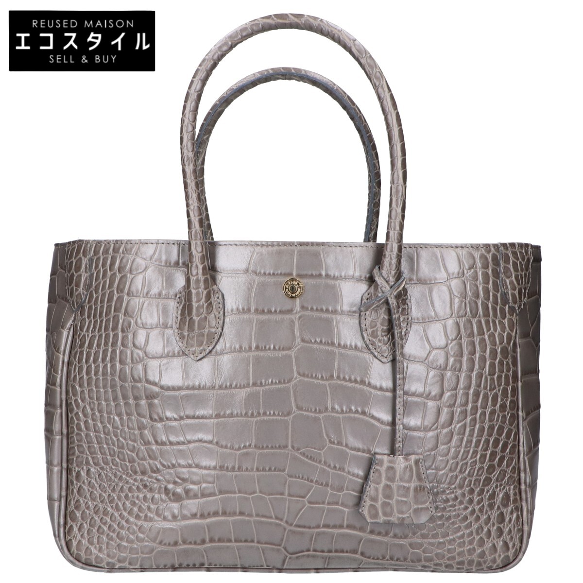 楽天市場】【ADMJアクセソワ】 バーキン型 クロコ型押しレザー トート