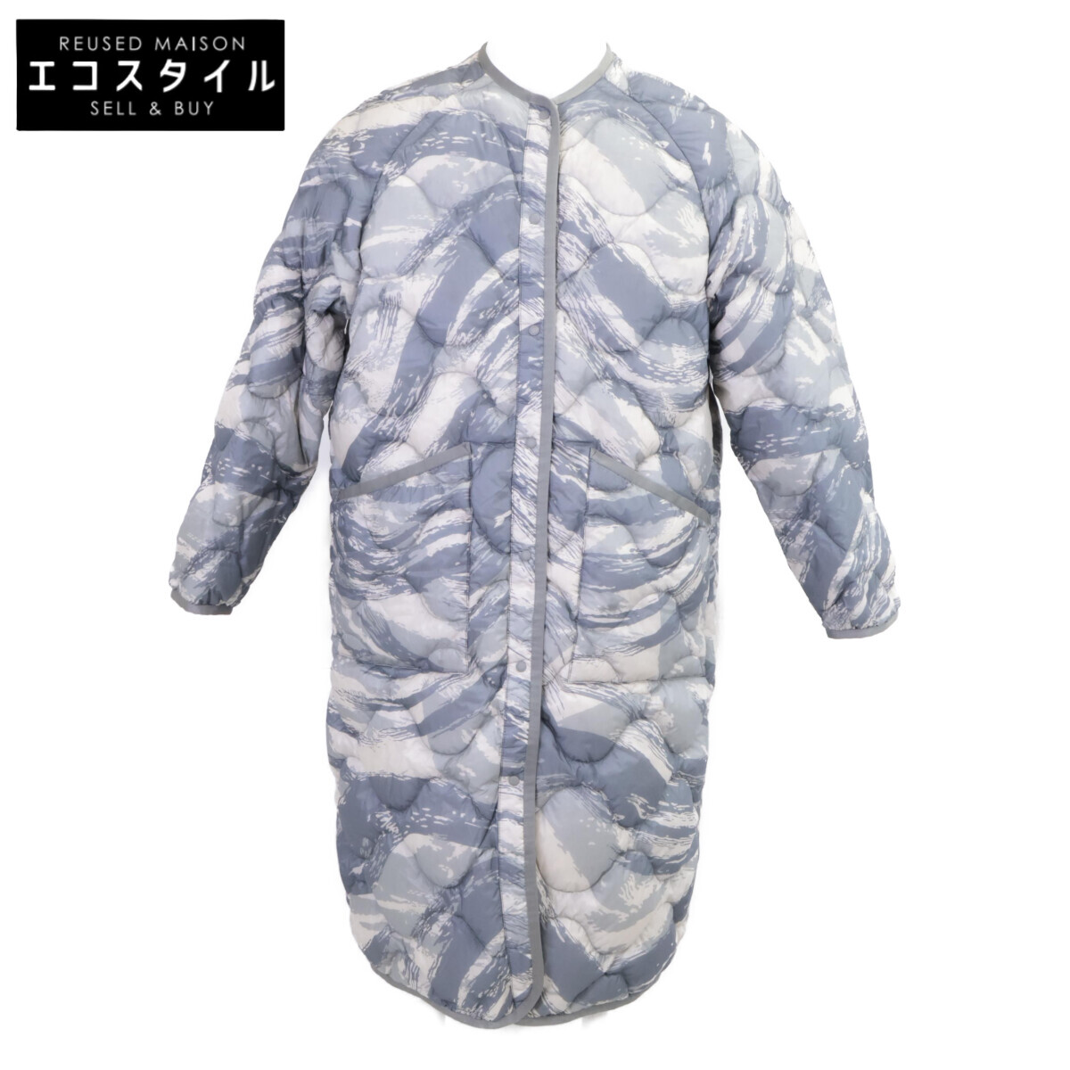 MONCLER モンク軌跡 美品 HYKE NADELHORNIS PRINT 天賦の才  山歩き  ネイデルホーン  刷り上げる 家鴨フラ 落ち込む 厚地の外套   00 薄墨色系 メンズ 【中古】
