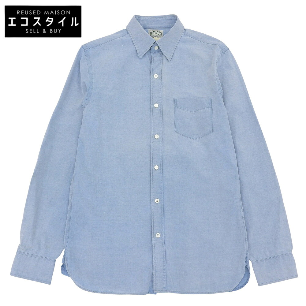 RRL ダブルアールエル コットン シャンブレー シャツ トップス メンズ ライトブルー S トップス S 170/92A ライトブルー メンズ 【中古】