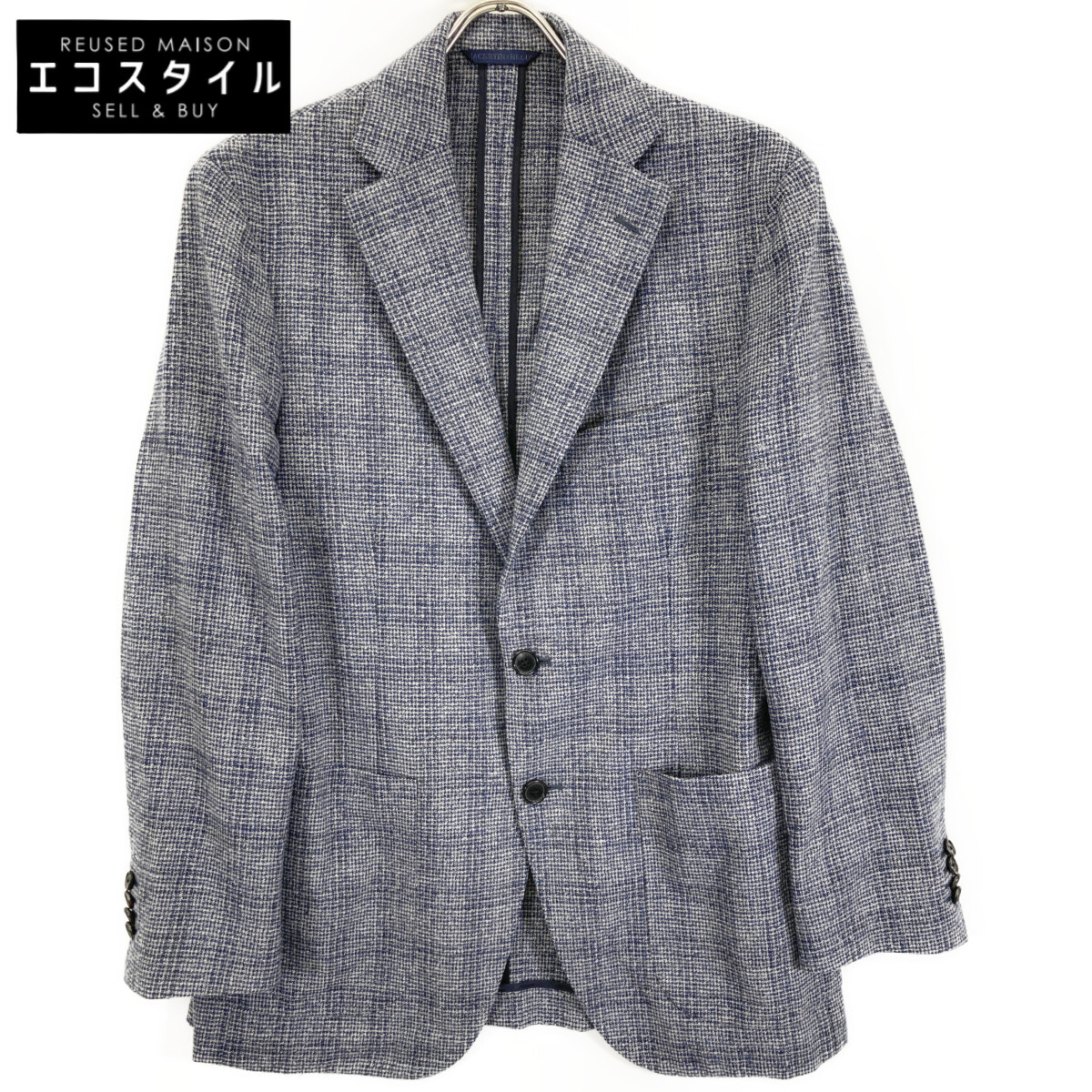 Belvest 呼びりんより良い G10647 JACKET IN THE BOX カシミール混 シングル上衣 上衣   48 米国海軍 メンズ 【中古】