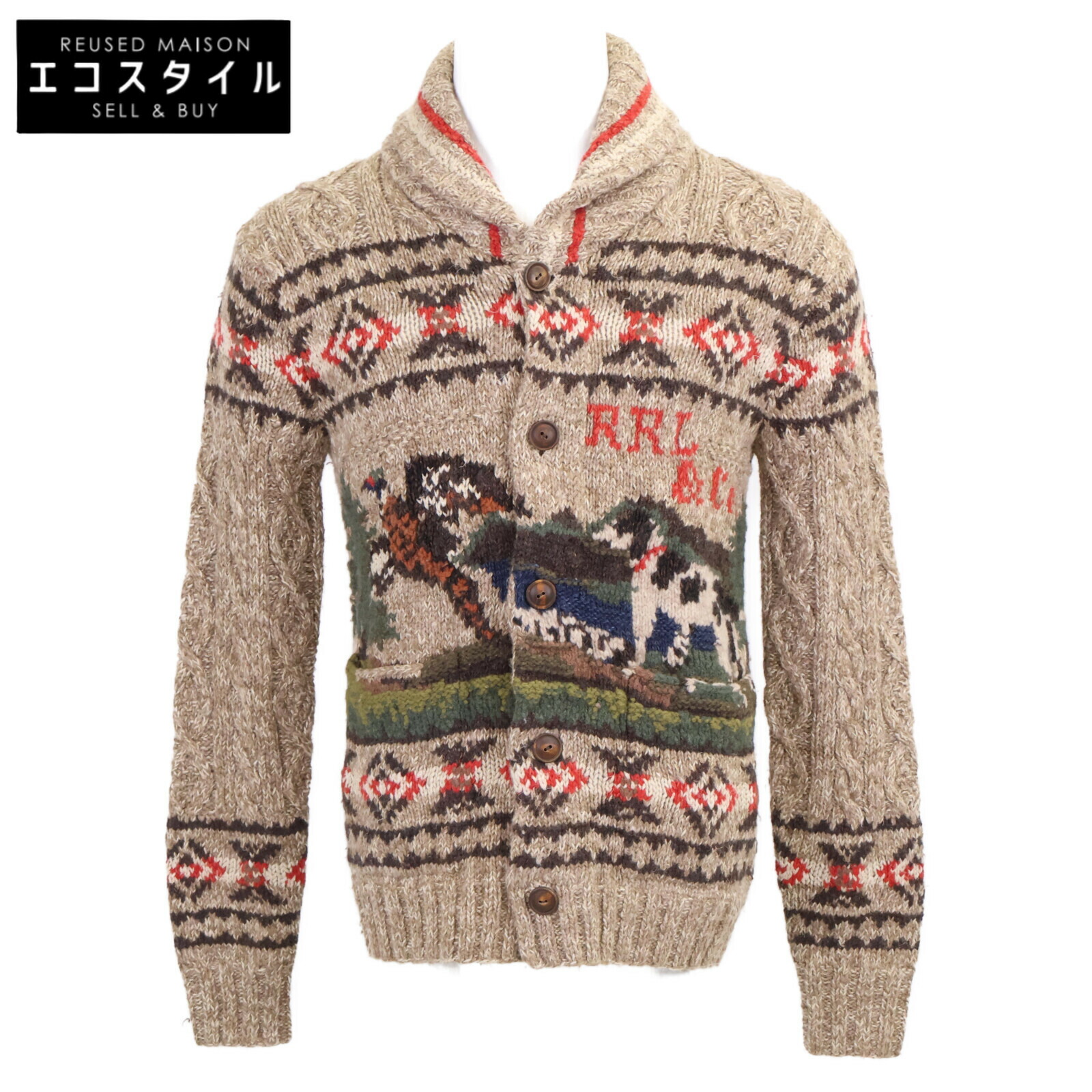 楽天市場】RRL ダブルアールエル カウチン サイズ:S インディアン