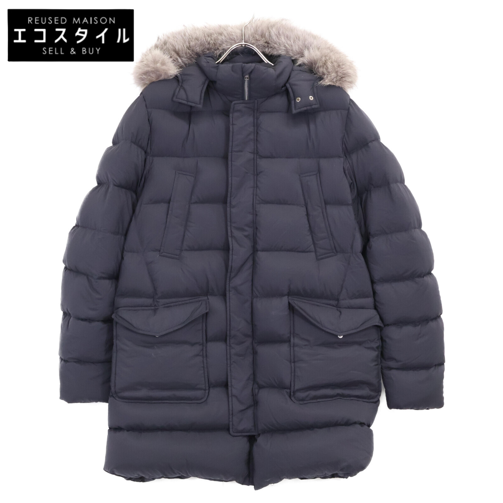 HERNO 地獄ノ LEGEND IL PARKA 落ち込む厚地の外套 厚地の外套   50 米国海軍 メンズ 【中古】