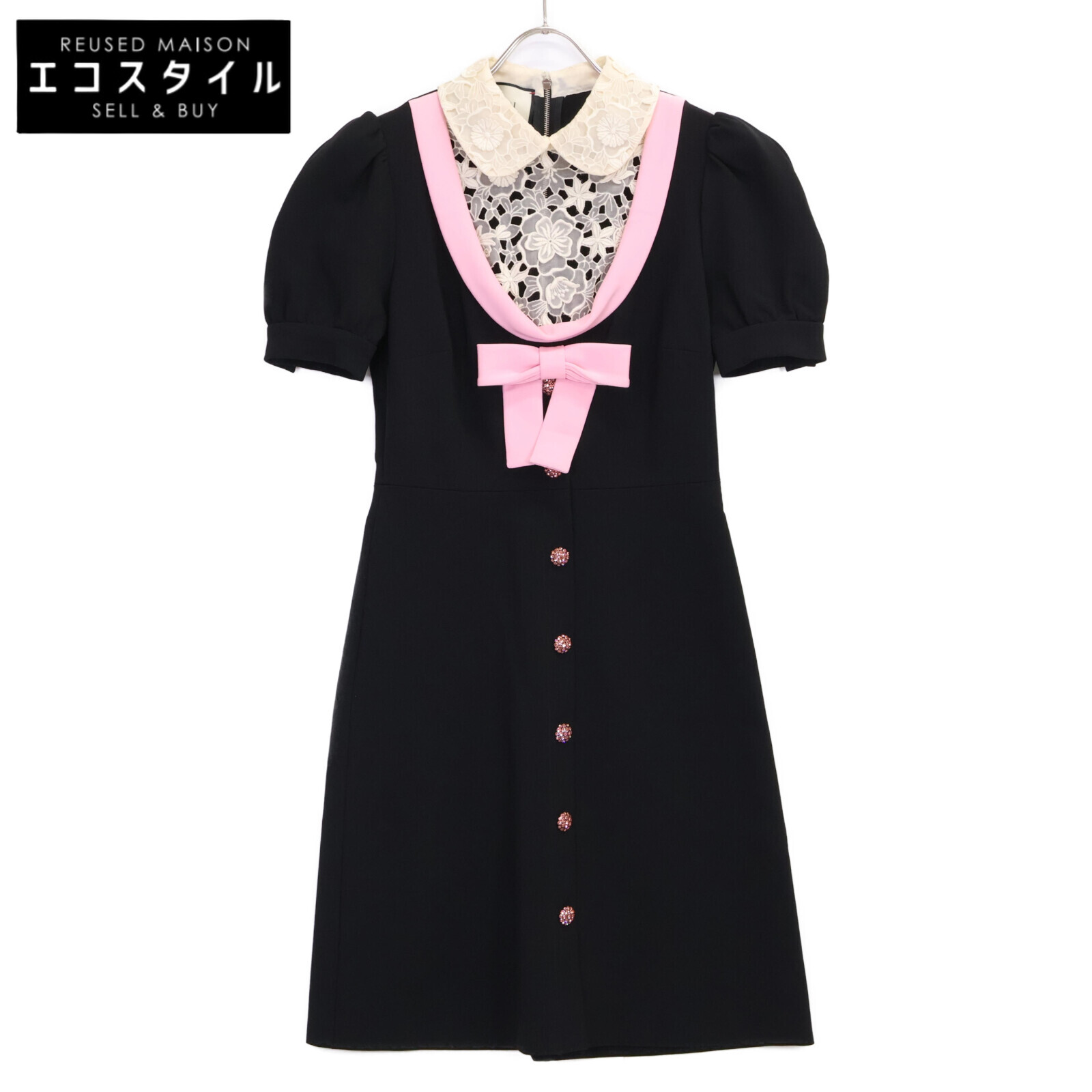 楽天市場】【返品可】GUCCI グッチ ロゴマーク ニット 半袖 ワンピース