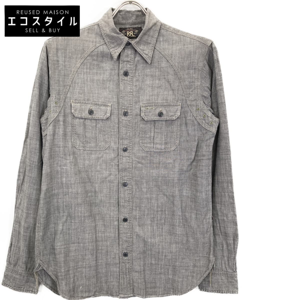 楽天市場】RRL ダブルアールエル BLACK DENIM WORK SHIRT ブラック