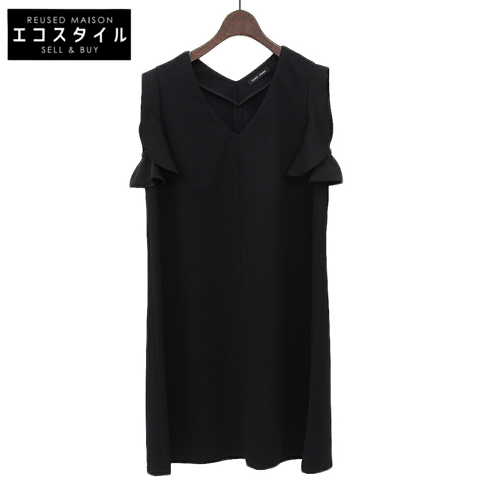 YOKOCHAN ヨーコチャン ミディ丈 ノースリーブ ワンピース レディース ブラック 36 ワンピース 36 ブラック レディース 【中古】｜ブランドリユース エコスタイル