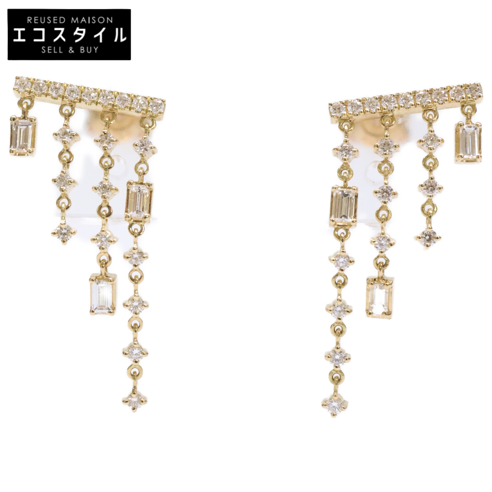 楽天市場】AHKAH アーカー ZZ0109010400 ベアピアス 3Pダイヤモンド