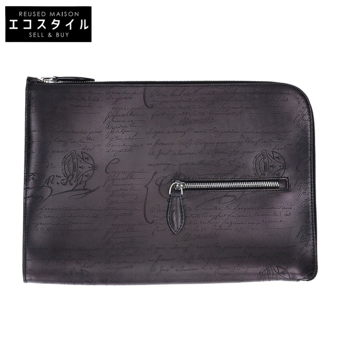 Berluti ベルルッティ ニノ カリグラフィ 赤 クラッチバッグ美品　 希少 楽天市場】Berluti ベルルッティ カリグラフィ ニノGM クラッチバッグ