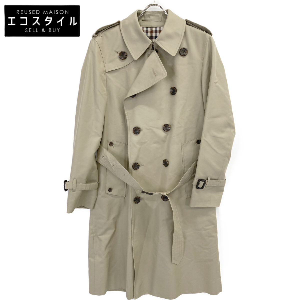 真夏SALE 新品タグ付　アクアスキュータム　コート　英国製 楽天市場】【タグ付き】 英国製 定価190,000円 Aquascutum アクア