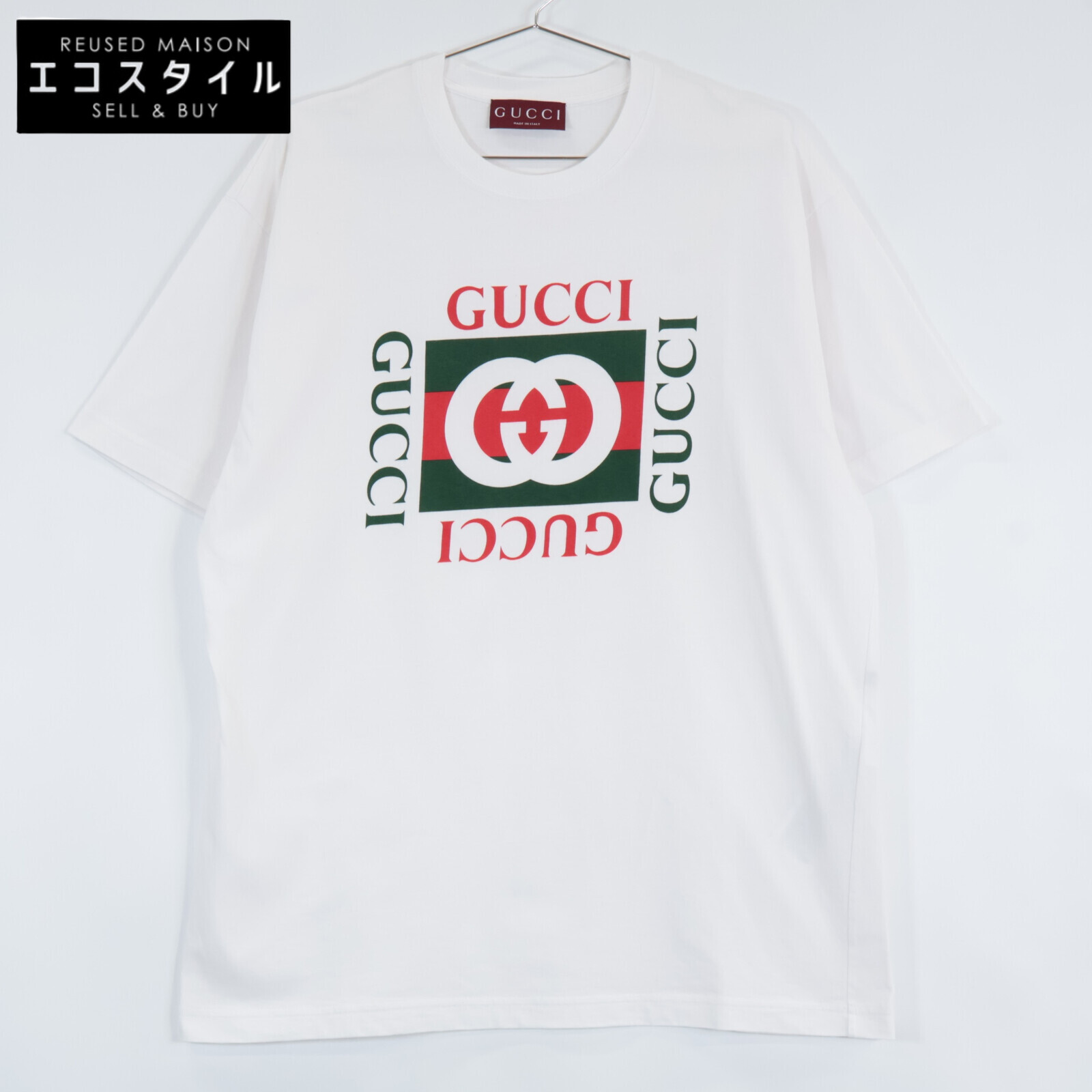 楽天市場】【本物保証】 超美品 グッチ GUCCI オーバーサイズ ロゴ T