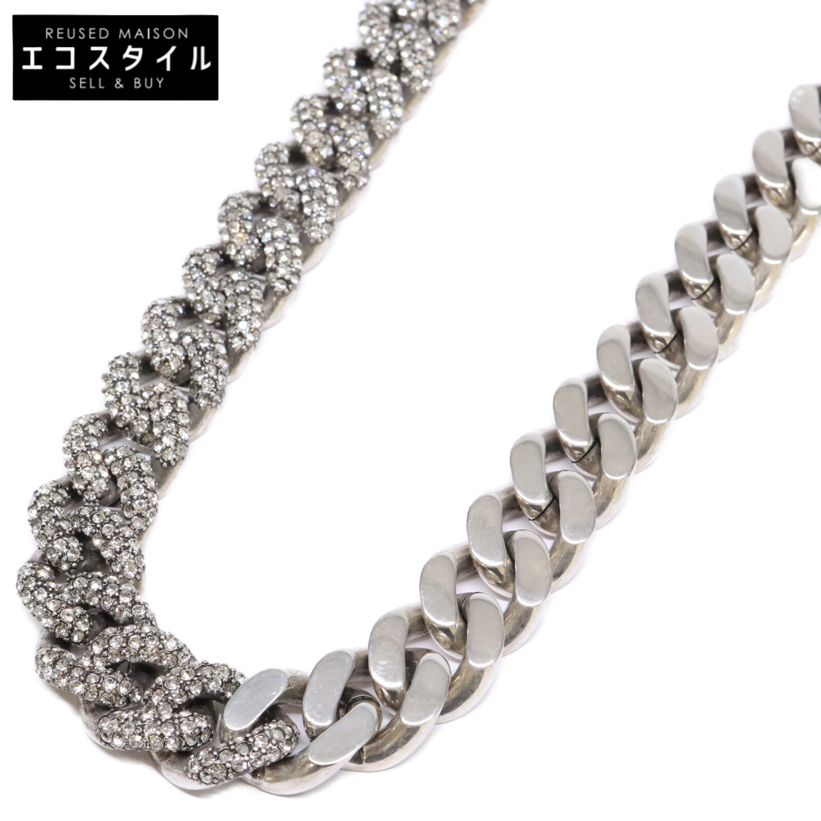 楽天市場】美品 SAINT LAURENT サンローラン YSL 男女兼用 シルバー