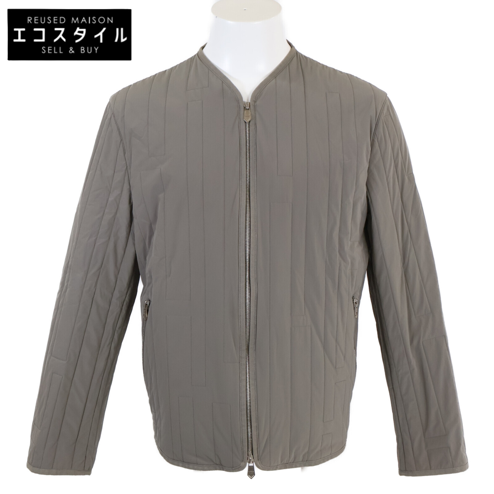 楽天市場】HERMES エルメス ジャケット 総柄 リバーシブル シルク