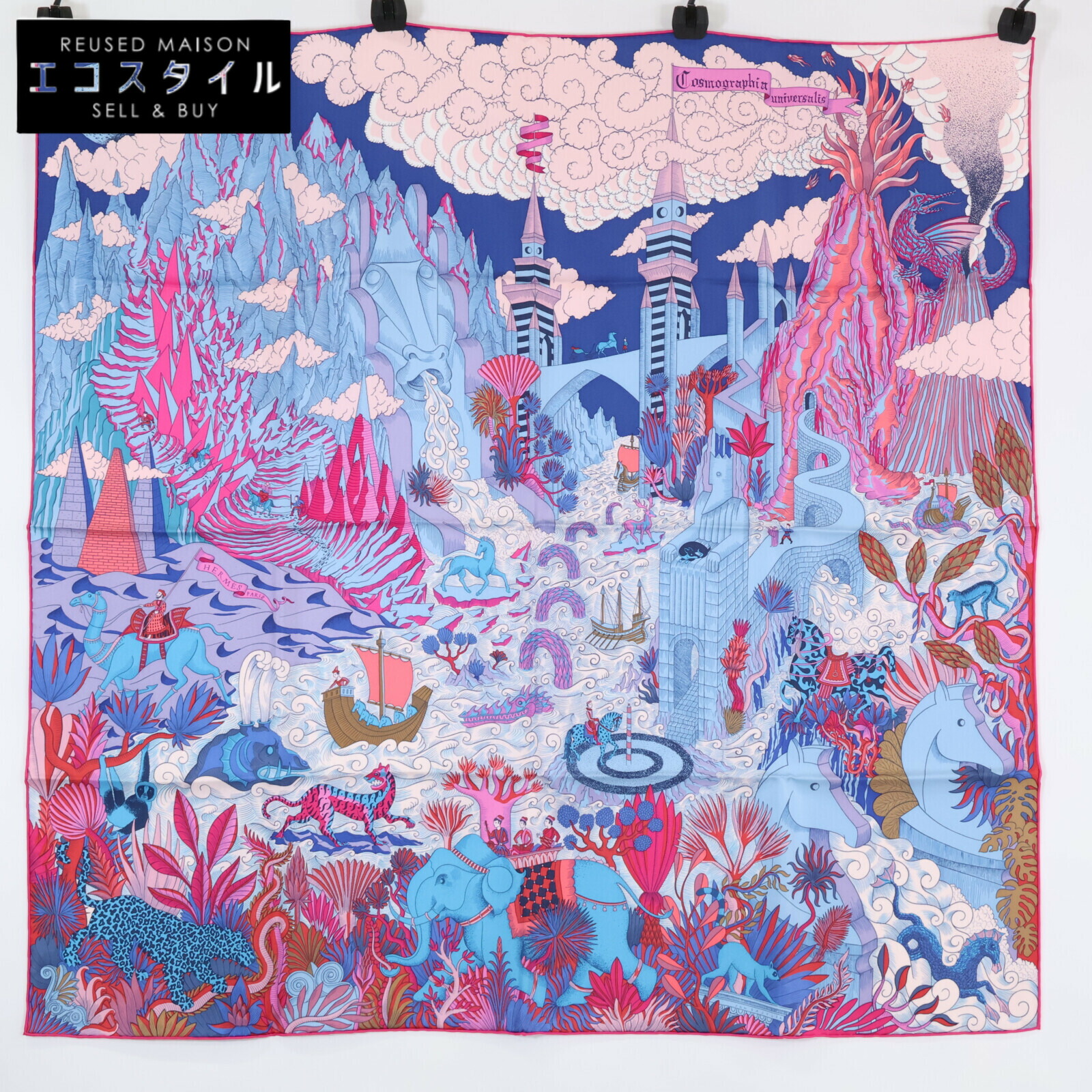 楽天市場】【エルメス】Hermes カレ90 シルクスカーフ Cosmographia