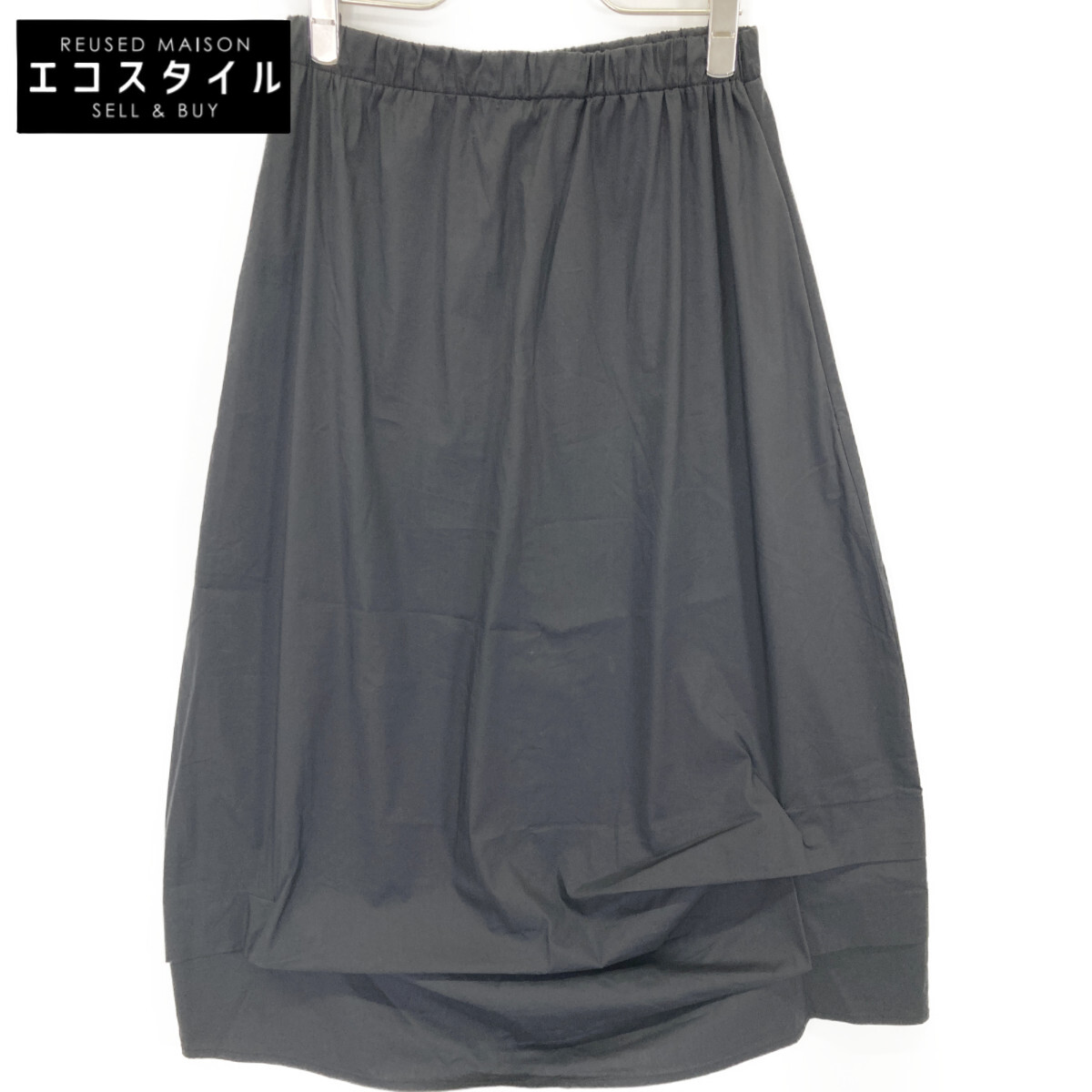 J\u0027M DESIGN ジェイエムデザイン 25年製 25-060-570-0015 黒いこと 綿織物×ナイロン タックレイヤードバルーンスカート スコート   XS 黒いこと レディース 【中古】