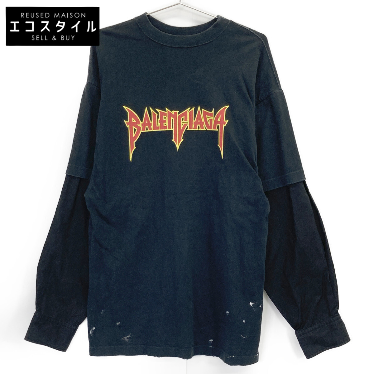 楽天市場】バレンシアガ BALENCIAGA ロゴ 長袖Tシャツ ロンT トップス