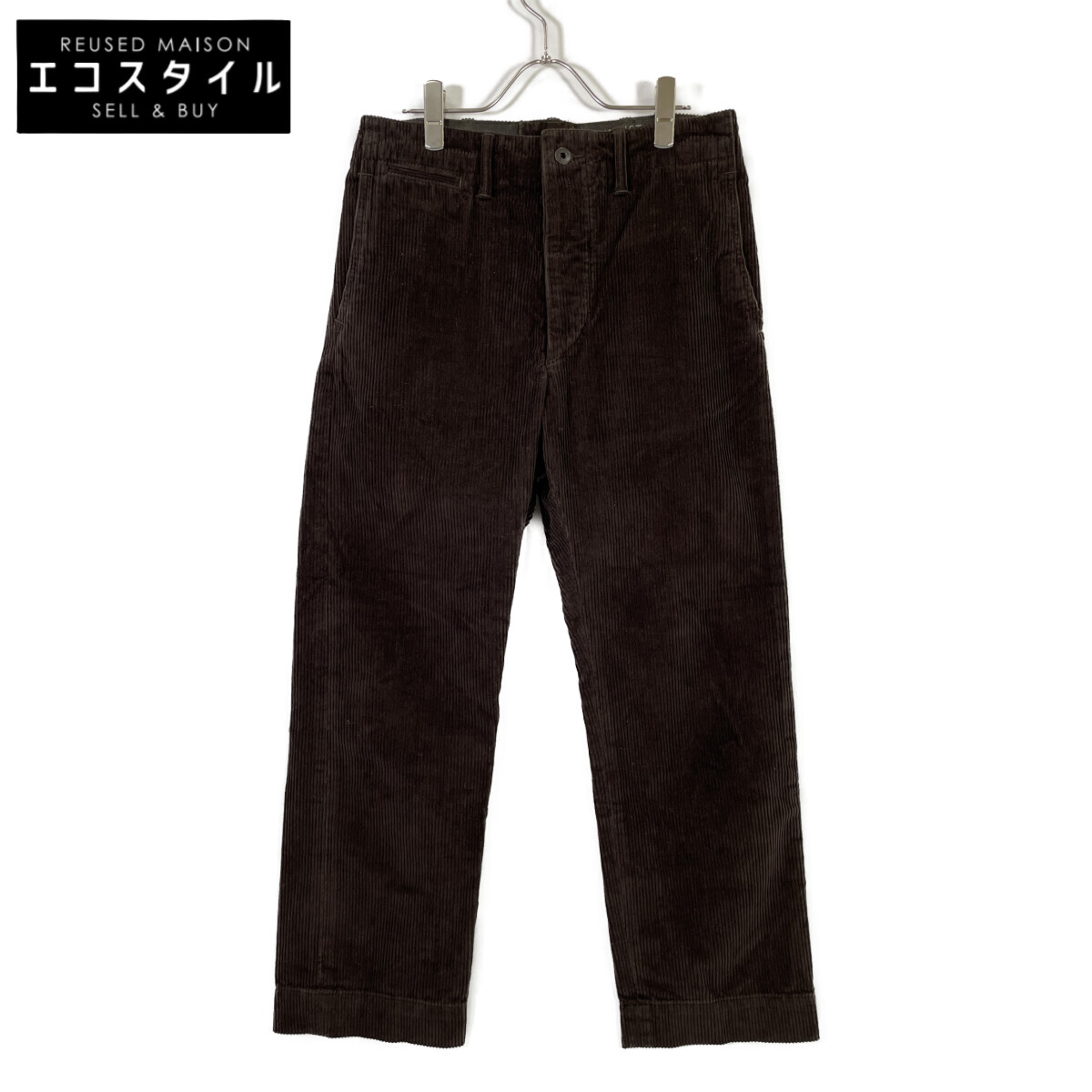 RRL ダブルアールエル コーデュロイパンツ 黒 ブラック 太畝 7765400000118843-1w.jpg