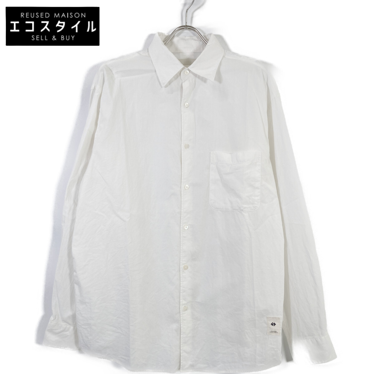 YORK ヨーク YK25SS0950SH ﾎﾜｲﾄ ｺｯﾄﾝ ｼｬﾂ トップス 3 ホワイト メンズ 【中古】