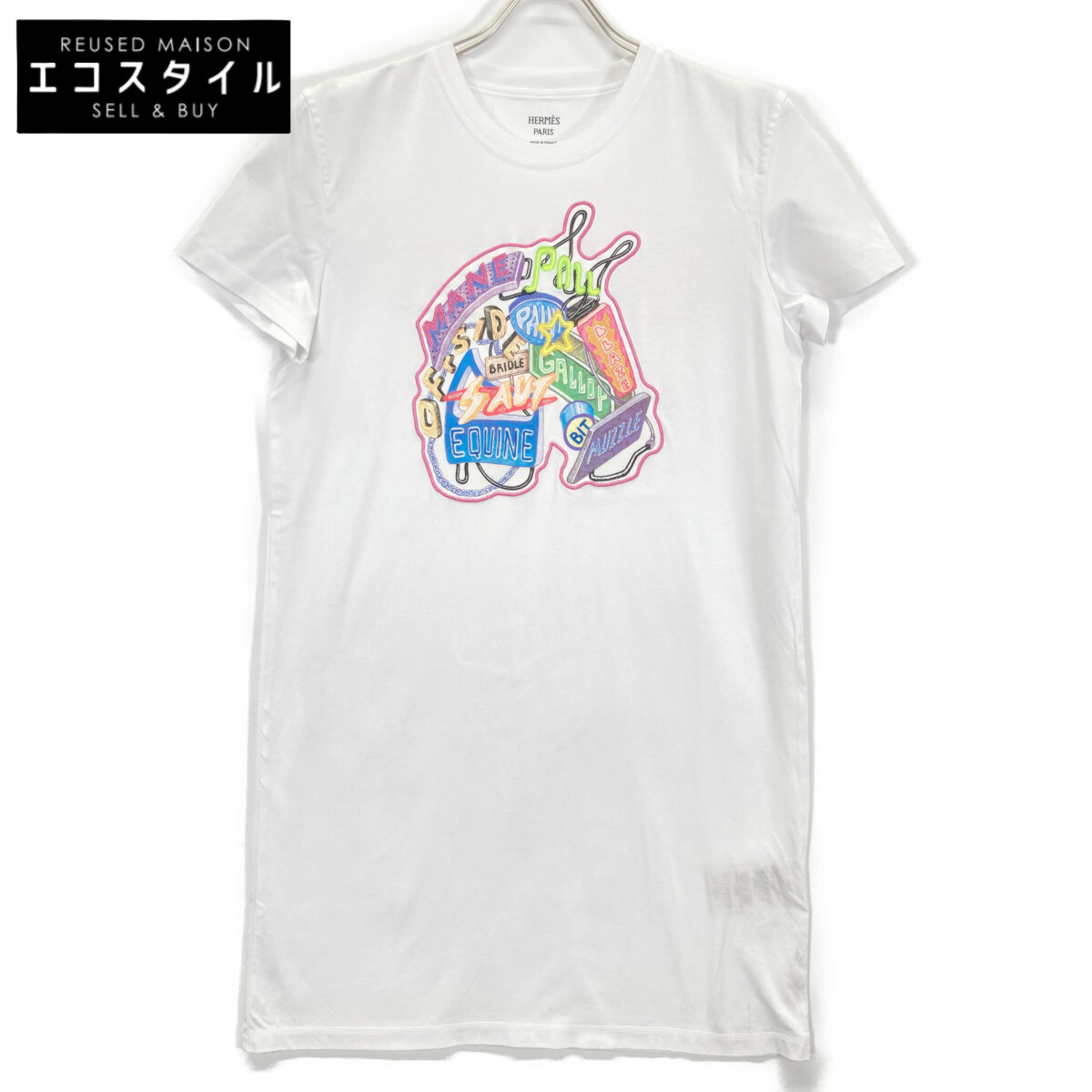 HERMES エルメス 23SS CHEVALO SCOPE  衣裳   38 白いこと レディース 【中古】