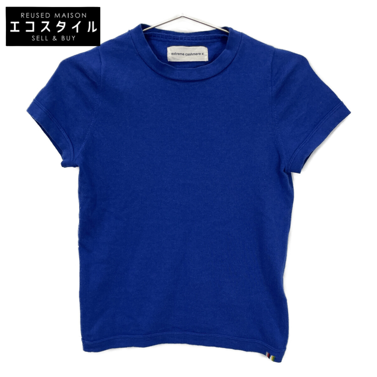 EXTREME CASHMERE エクストリームカシミヤ 3910800180 カシミール綿織物SS編み物 トップス   書きあらわすなし 青色 レディース 【中古】