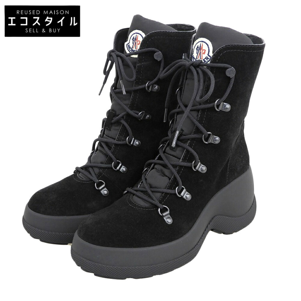 楽天市場】MONCLER モンクレール ダウンブーツ 40 ブラック レディース