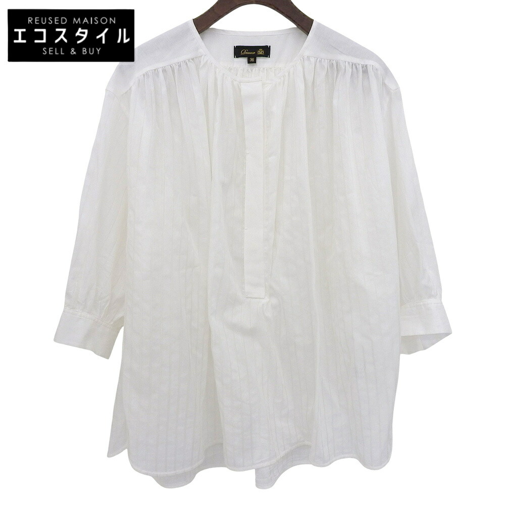 楽天市場】DRAWER ドゥロワー ブラウス ホワイト サイズ:36(S) 24春夏 楽天市場】DRAWER ドゥロワー ブラウス ホワイト サイズ:36(S) 24春夏