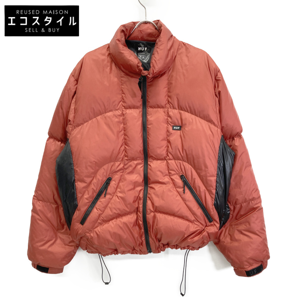 HUF ハフ 25年 赤いこと 800フィル力強さ EXPEDITION DOWN JACKET 探検 落ちこむ 上衣 上衣   L 赤いこと メンズ 【中古】