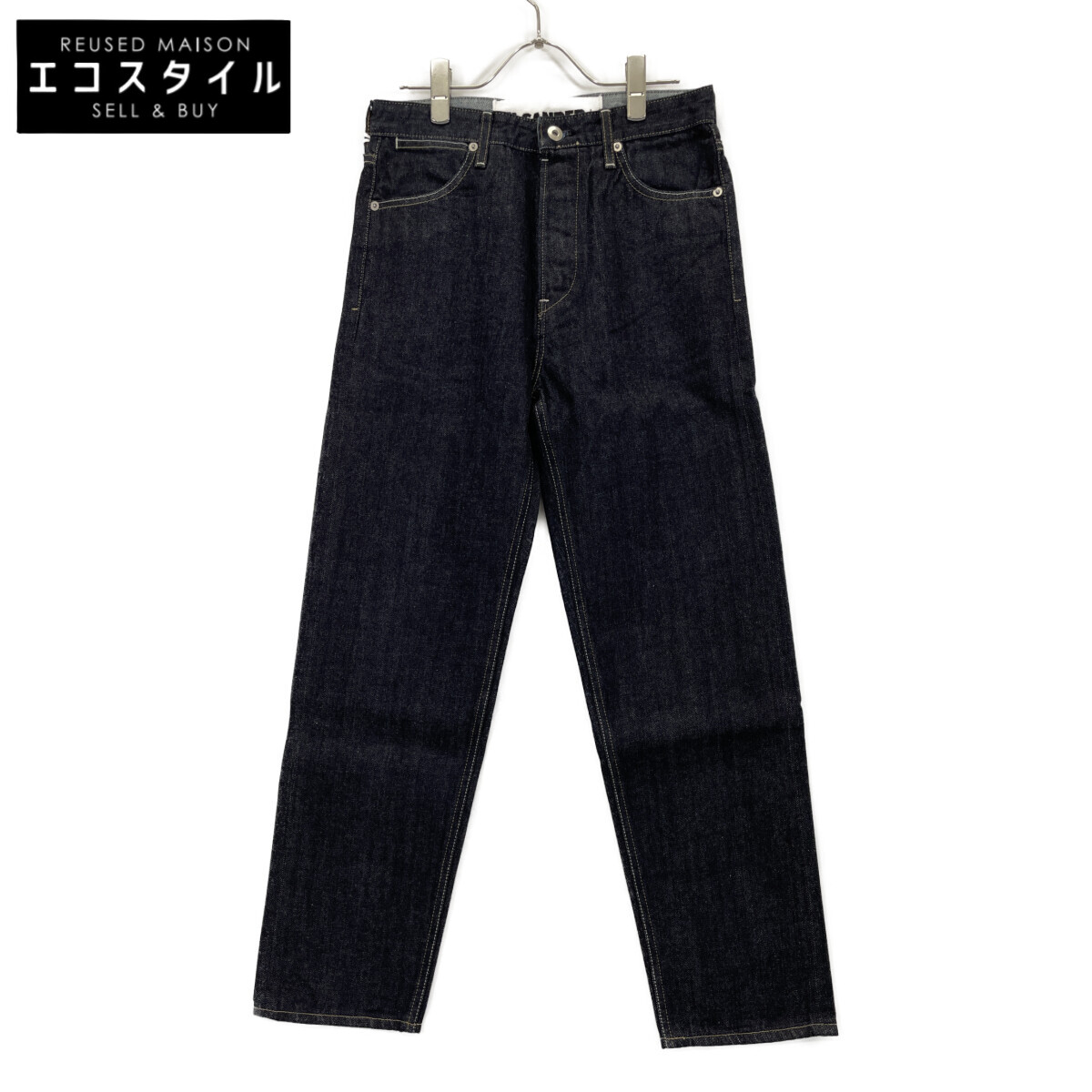 JIL SANDER+ ジルサンダープラス JPPR663102 インディゴ 綿織物 名取り草飛球 ツイストデニムパンツ ボトムス   26 インディゴ レディース 【中古】