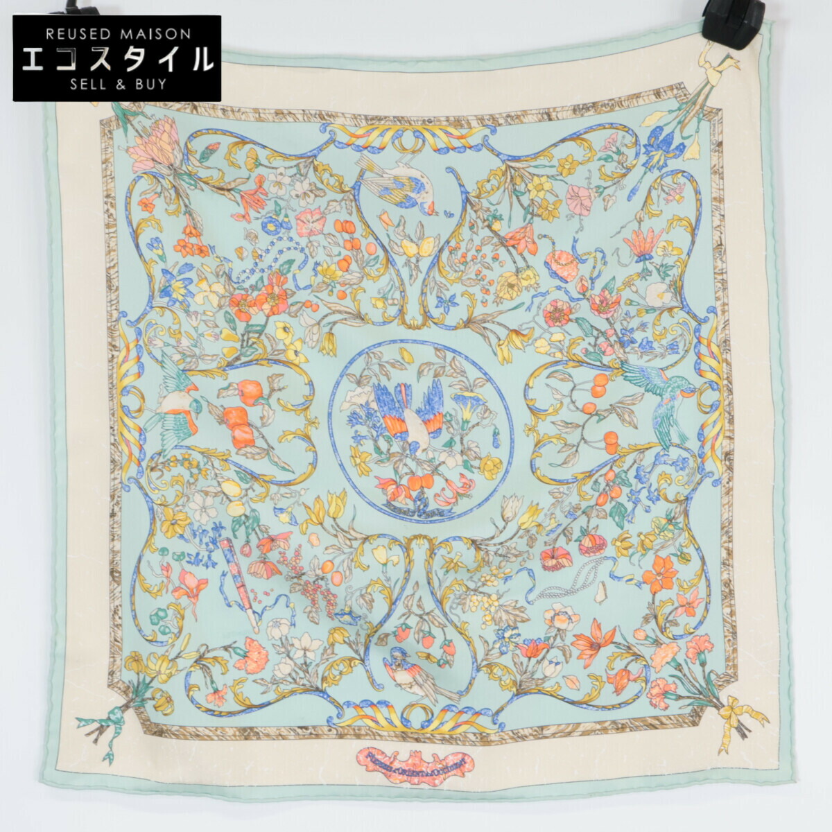 HERMES スカーフ カレ45 ガヴロッシュ Peinture Fraiche e-240828-6-8.jpg