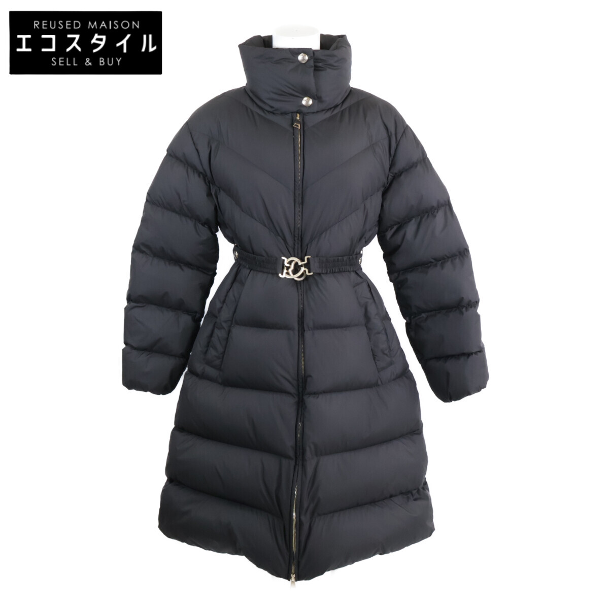 MONCLER モンク軌跡 24年製 BROU 落ち込む上衣 上衣   0 黒いこと レディース 【中古】